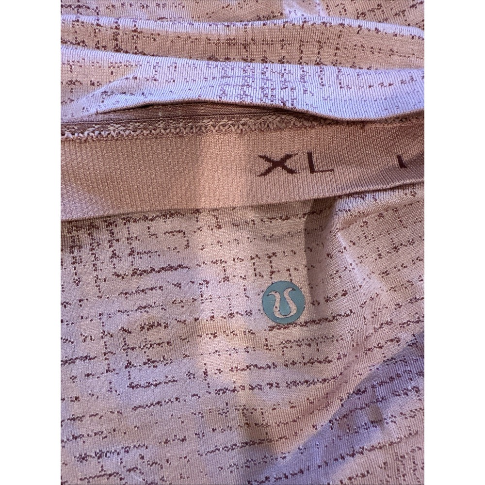 Lululemon Live In Practice Vent Shirt Men's XL Orange‎ Running Find Your Focus - Picture 4 of 4